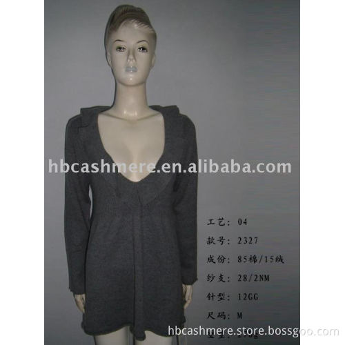 cashmere sweater---blended cashmere cardigan